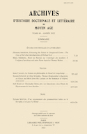 Arch. hist. doc. litt..M-Âge, t. 89 2022